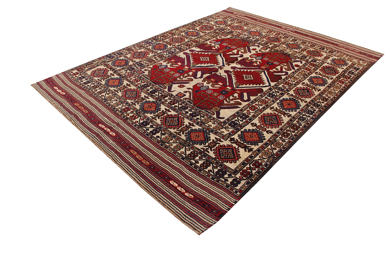 Handmade Berjista Afghan Rug