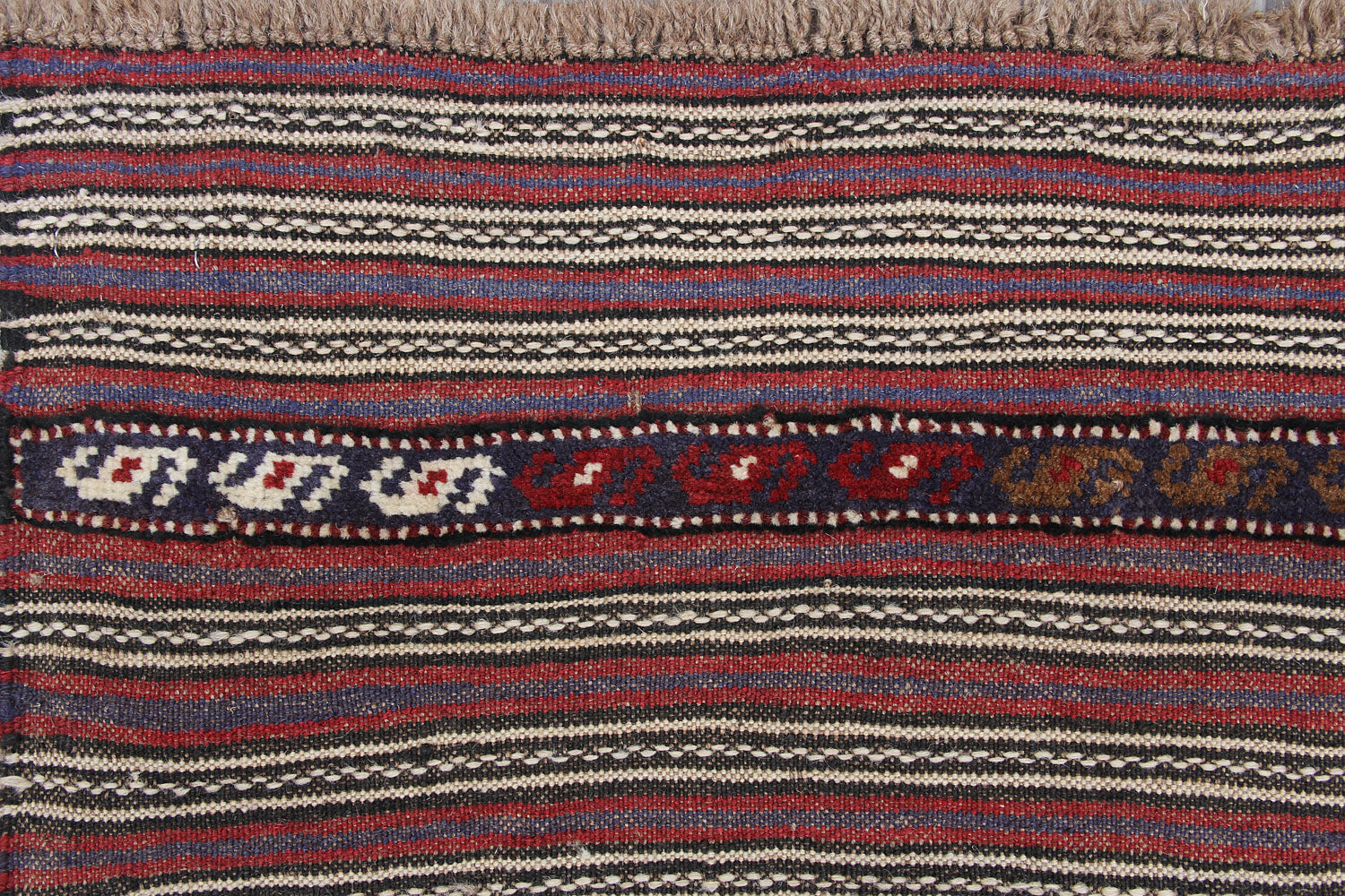 6' x 9' Ivory Handmade Berjista Afghan Rug Rectangular