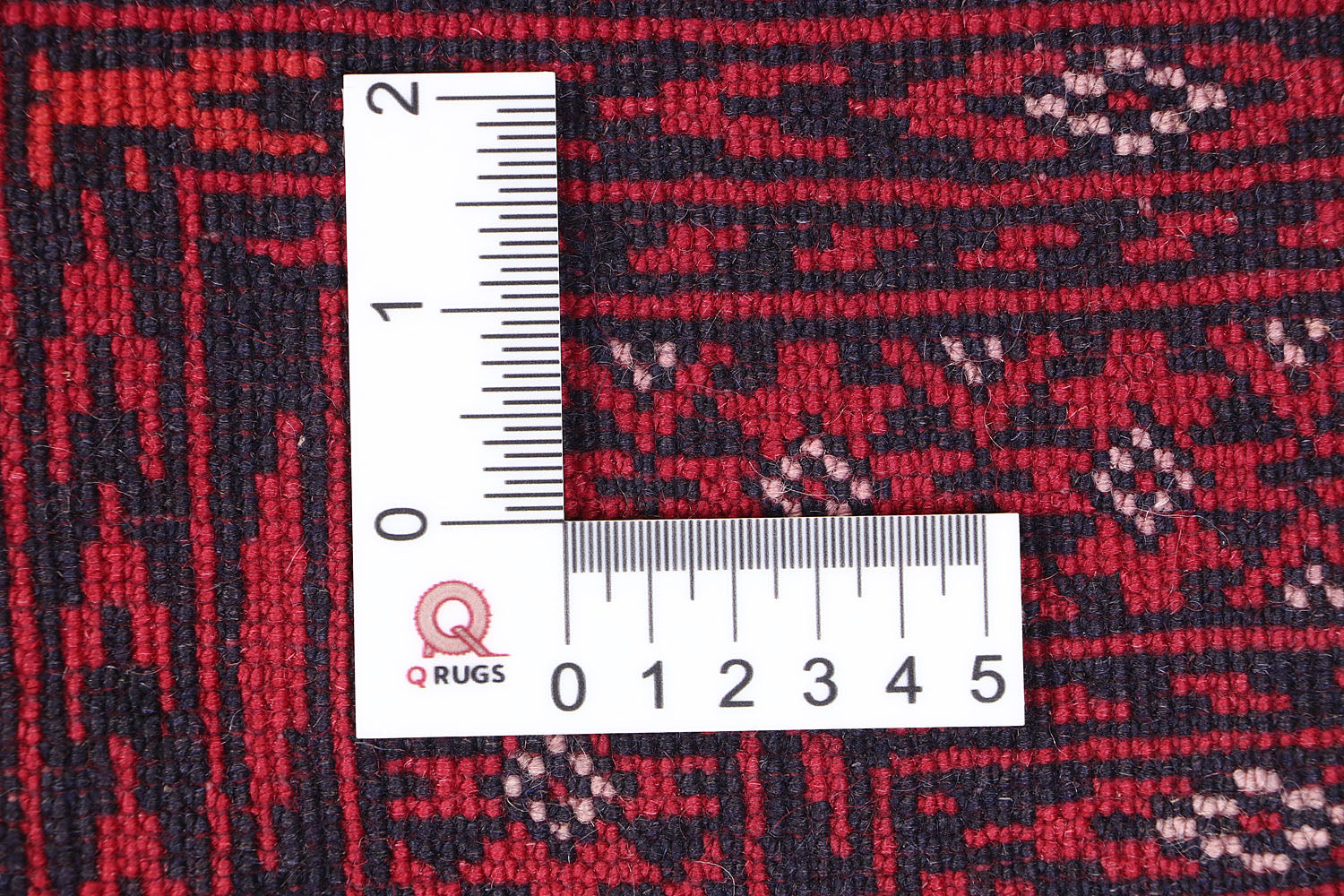6' 6"X 10' Red Handmade Mori Bukhara Afghan Rug Rectangular