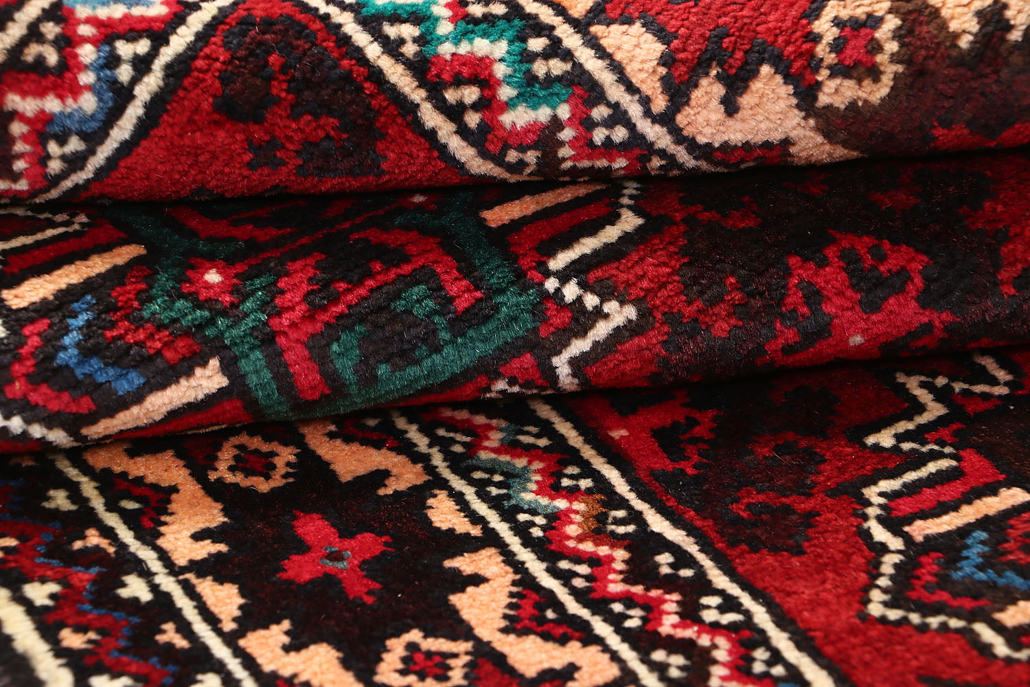Red Handmade Adraskan Baluchi Afghan Rug Runner