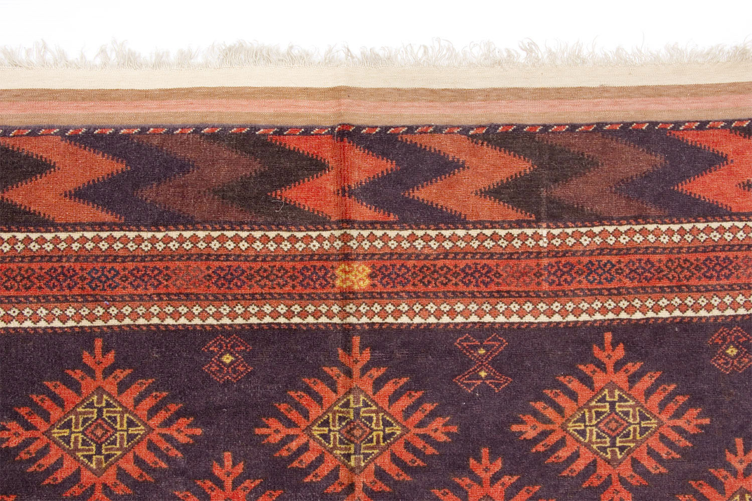 3' x 5' Blue Handmade Russian Bukhara Afghan Rug Rectangular