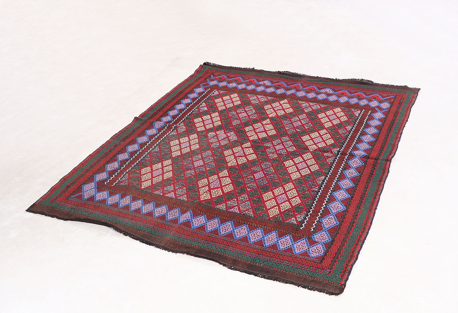 Multy Handmade Suzani Kilim Rug Runner