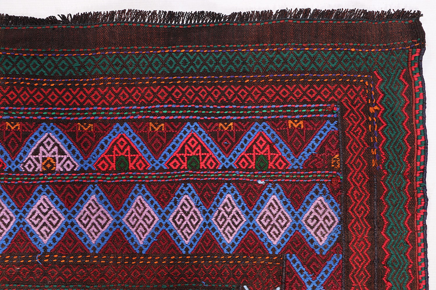 Multy Handmade Suzani Kilim Rug Runner