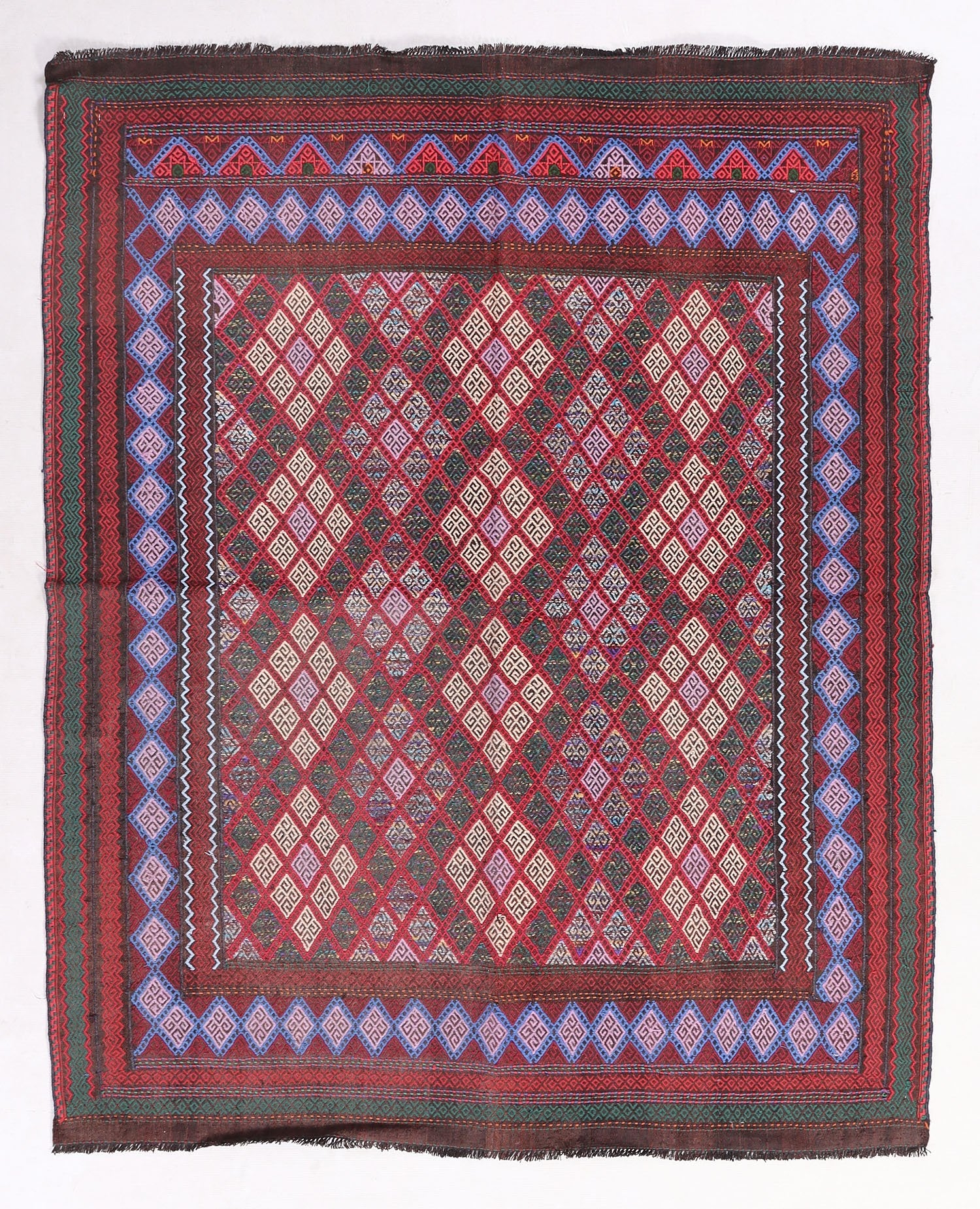 Multy Handmade Suzani Kilim Rug Runner
