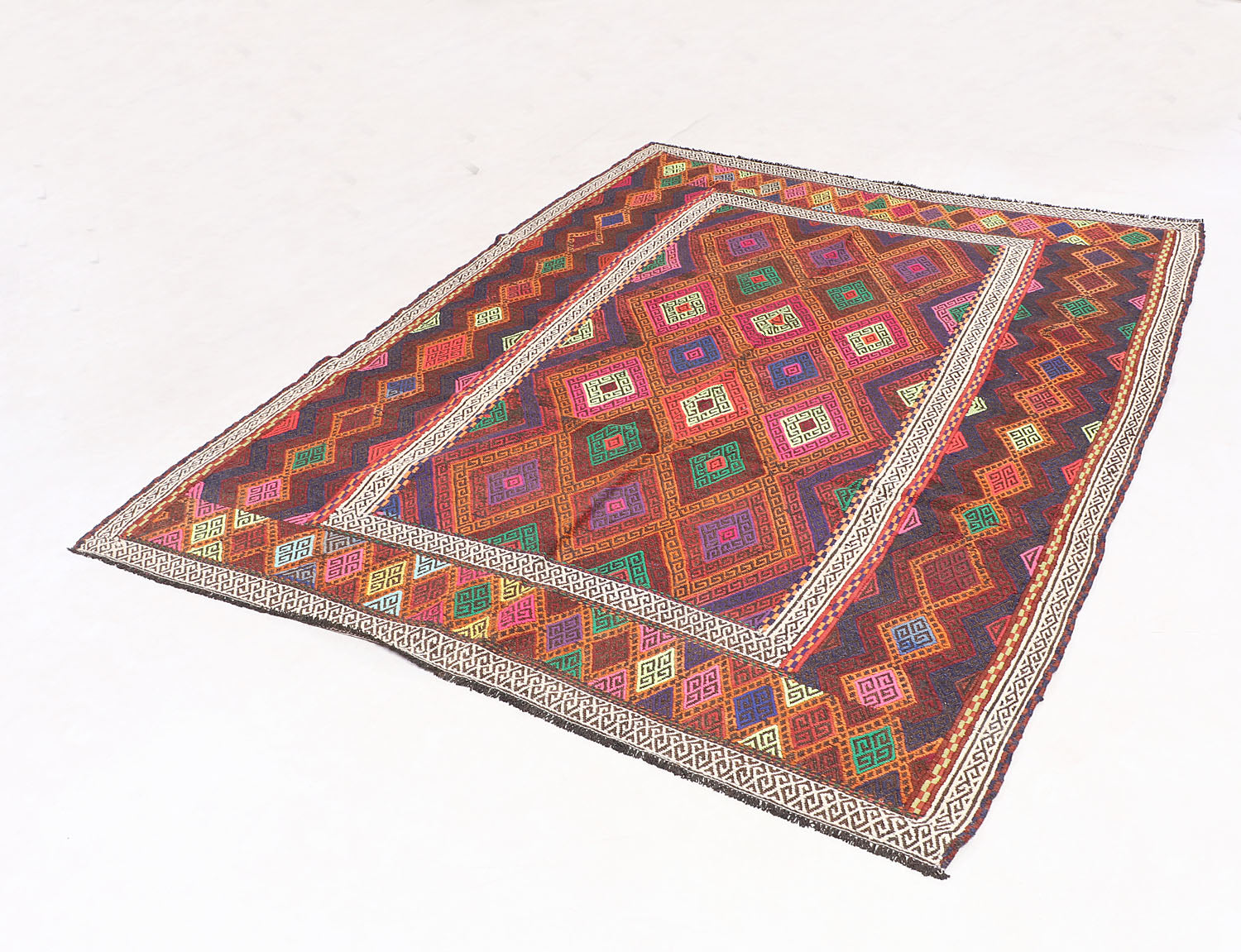 Multy Handmade Suzani Kilim Rug Runner
