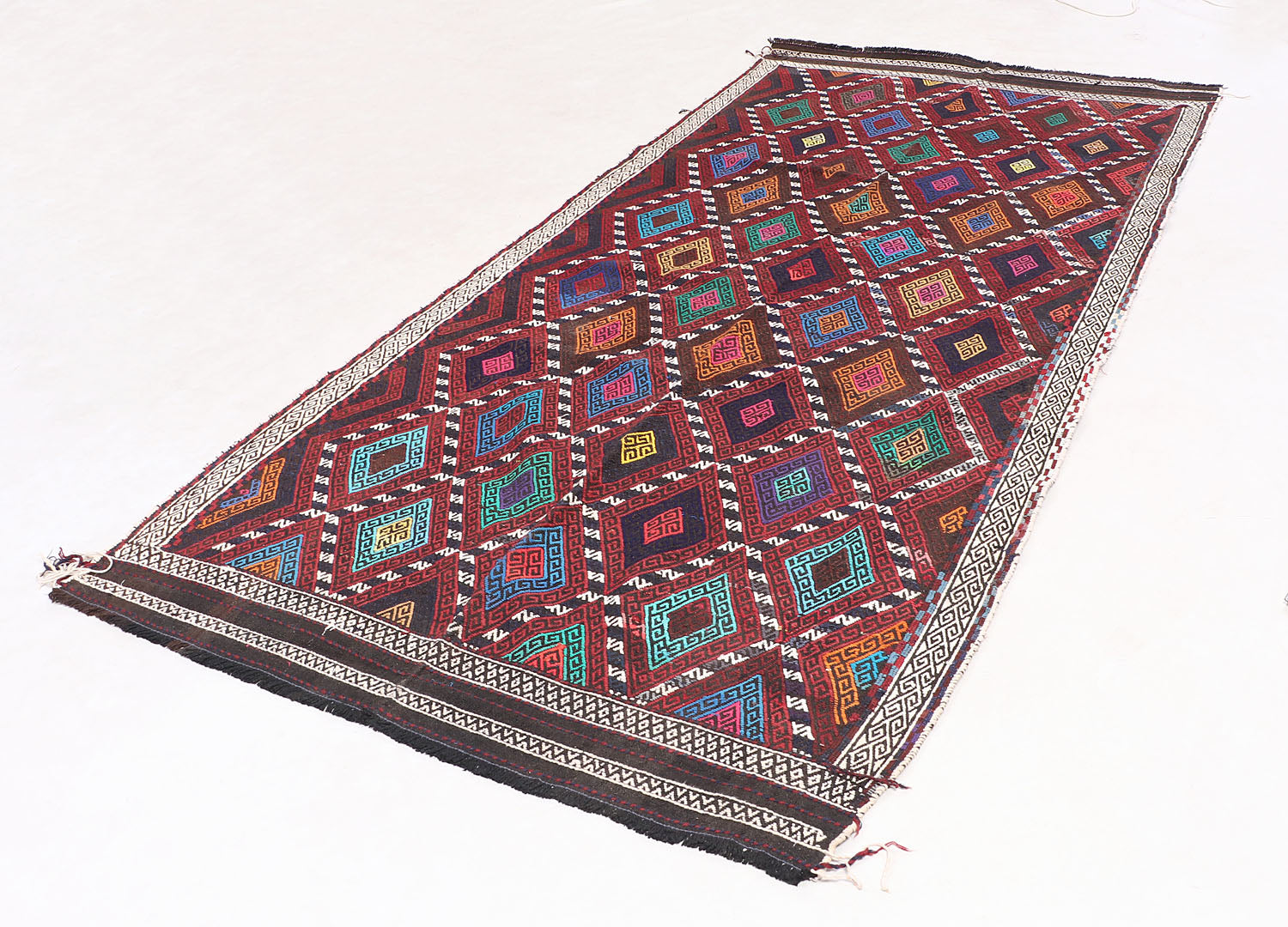 Multy Handmade Suzani Kilim Rug Runner