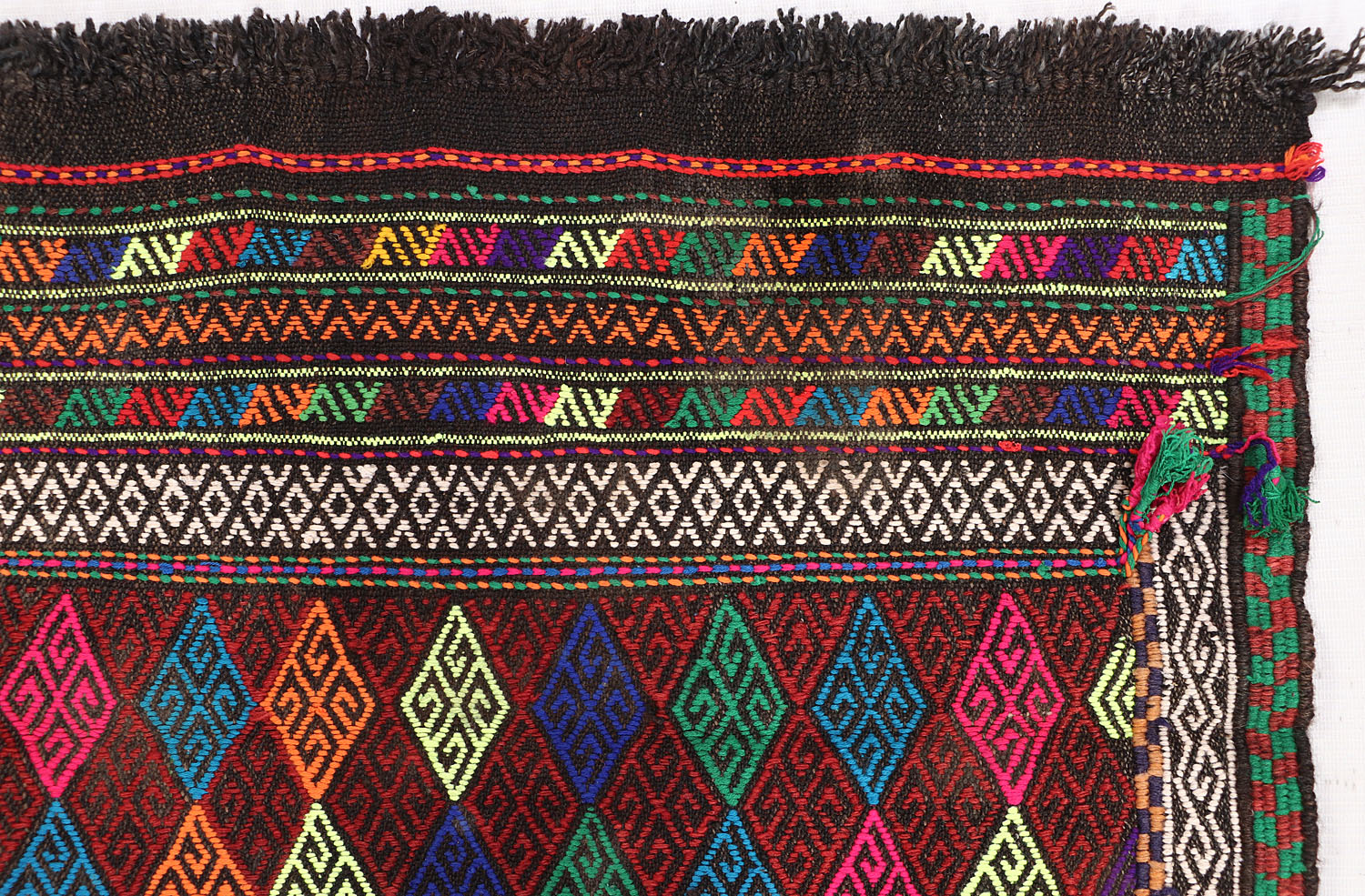 Multy Handmade Suzani Kilim Rug Rectangular