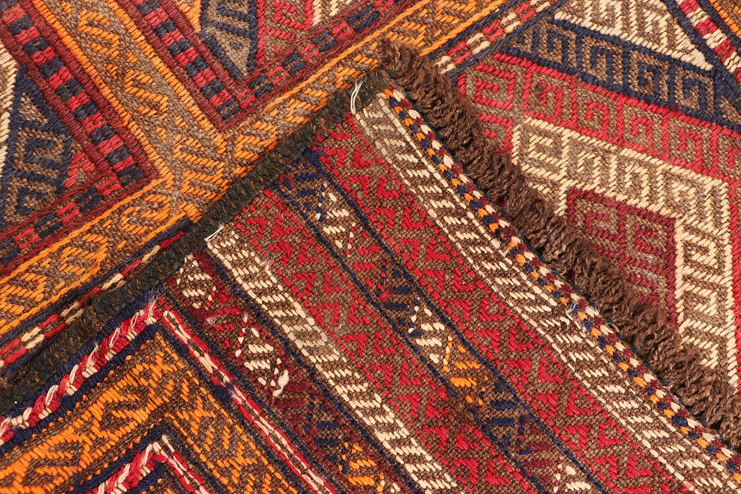 6' 6" X 3' Multy Handmade Suzani Kilim Rug Runner