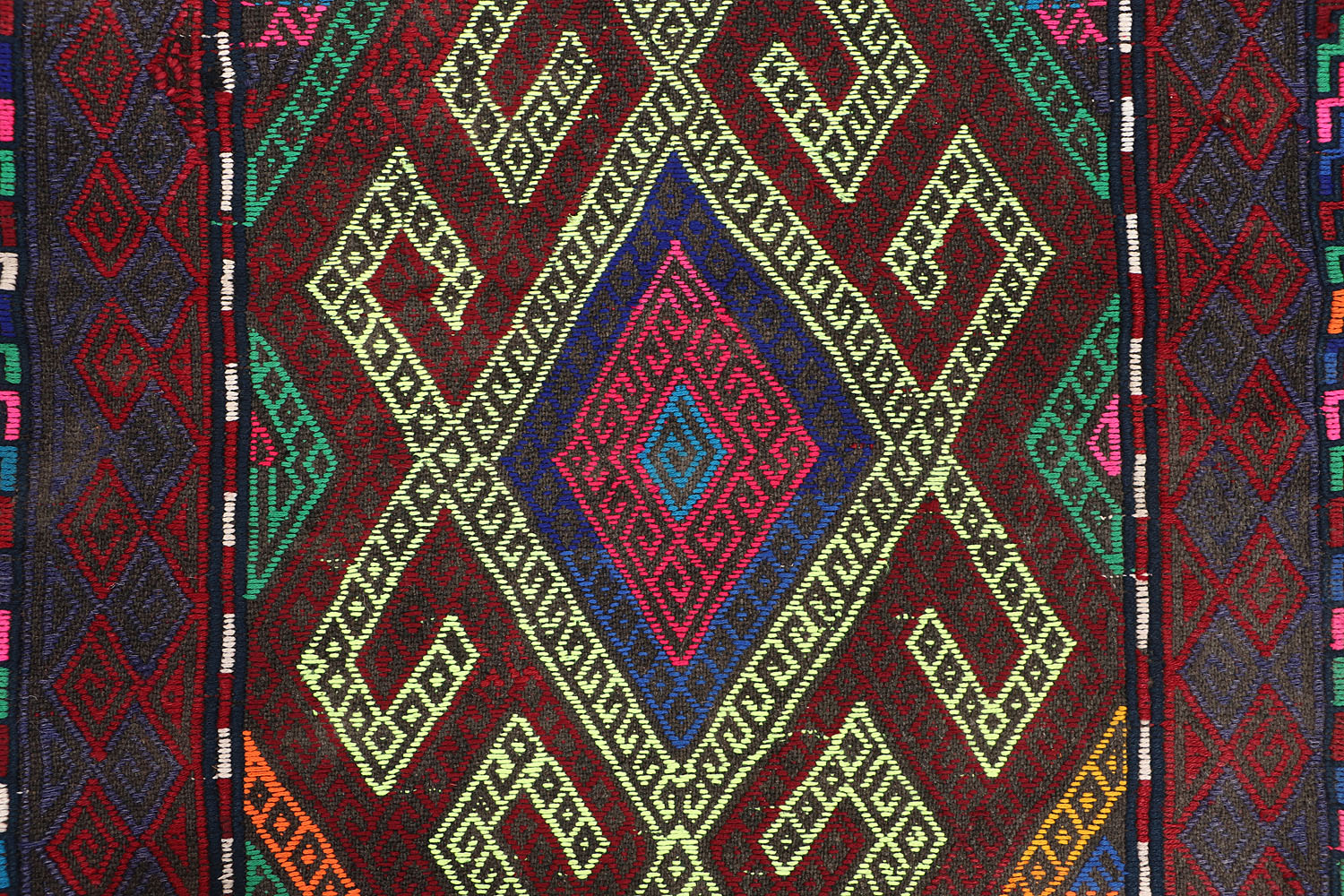 Multy Handmade Suzani Kilim Rug Rectangular