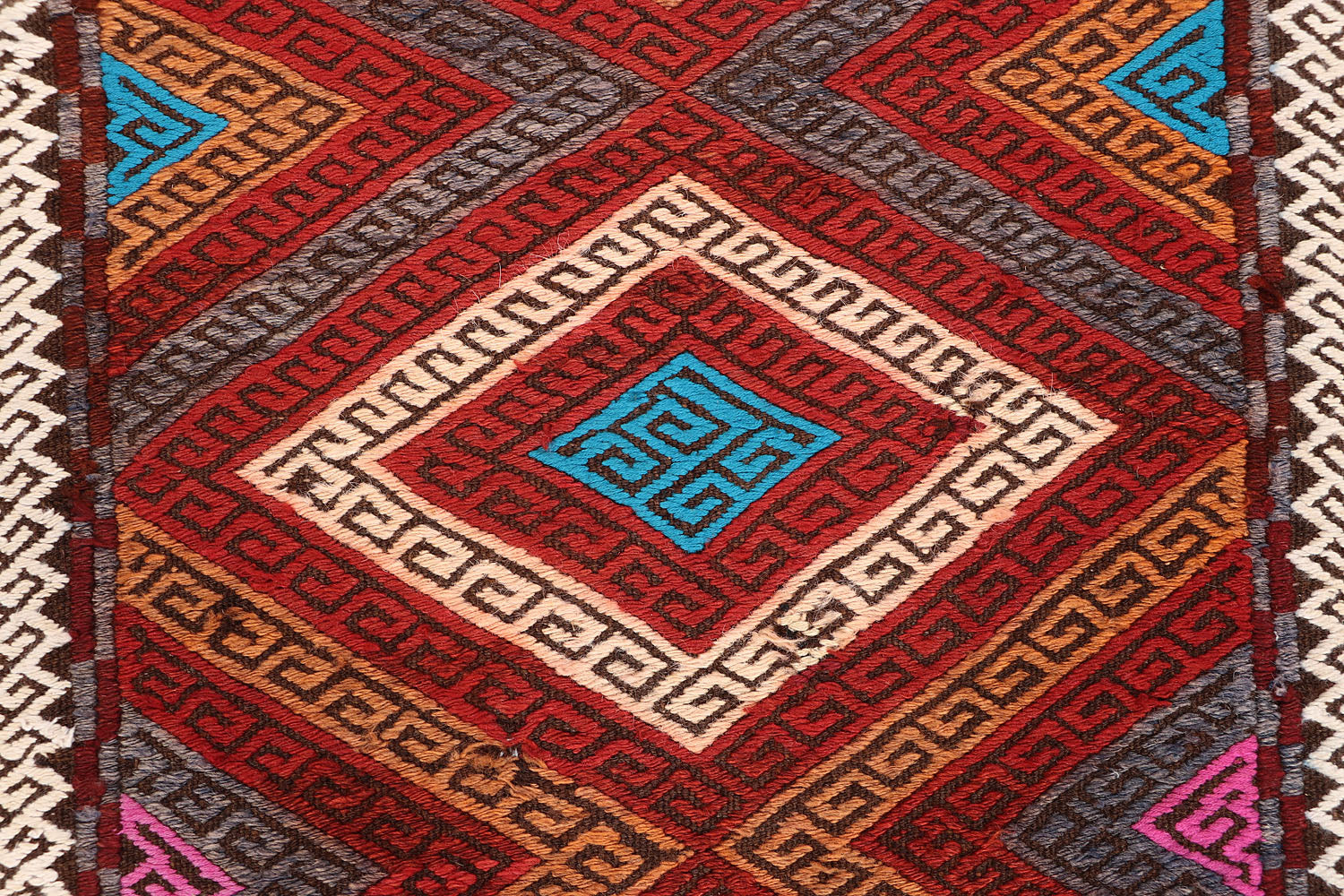 Multy Handmade Suzani Kilim Rug Rectangular
