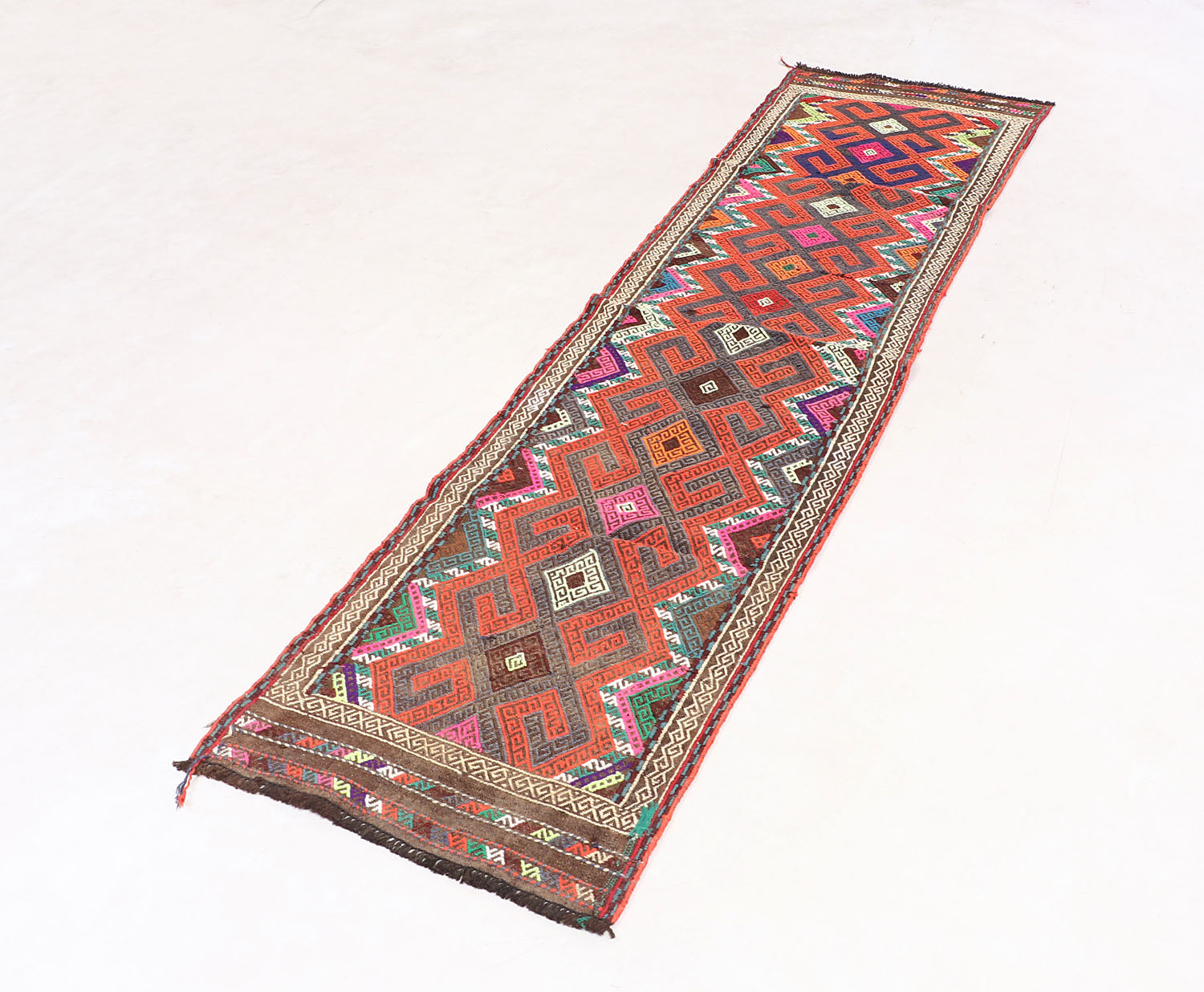 Multy Handmade Suzani Kilim Rug Rectangular