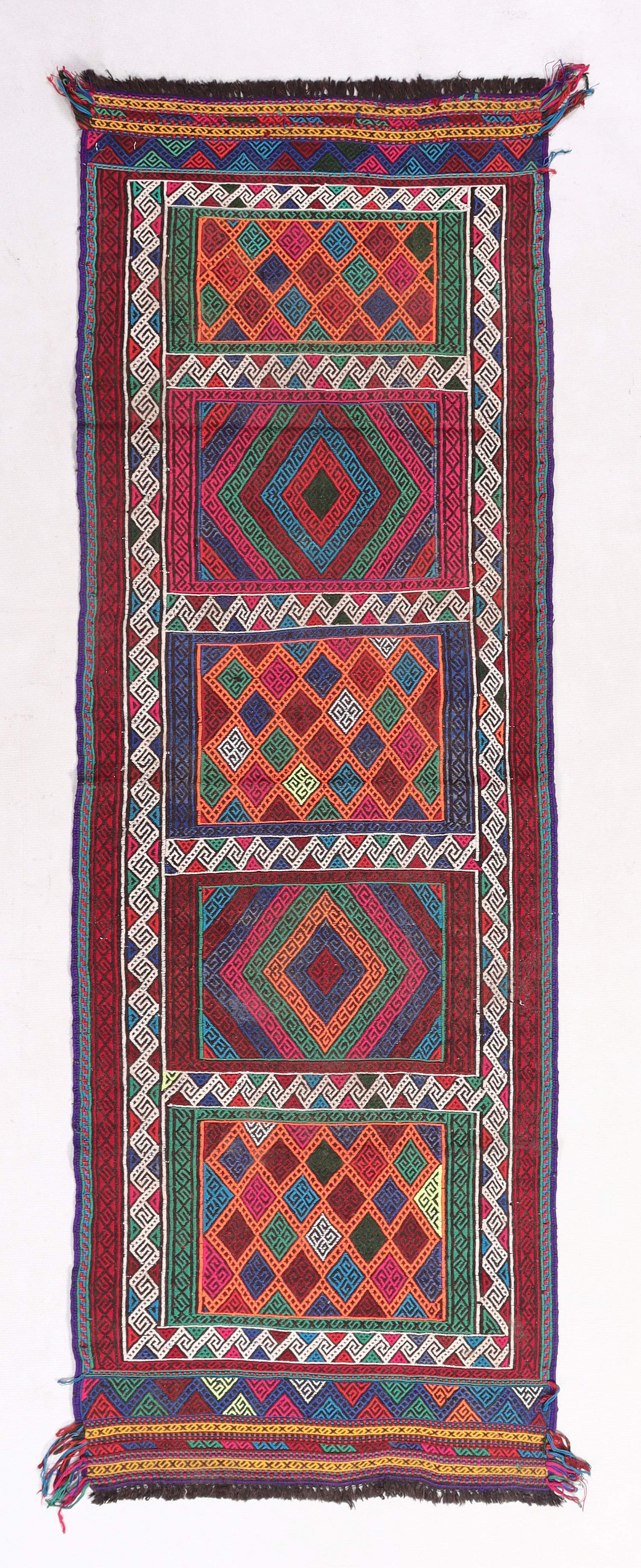 Multy Handmade Suzani Kilim Rug Rectangular