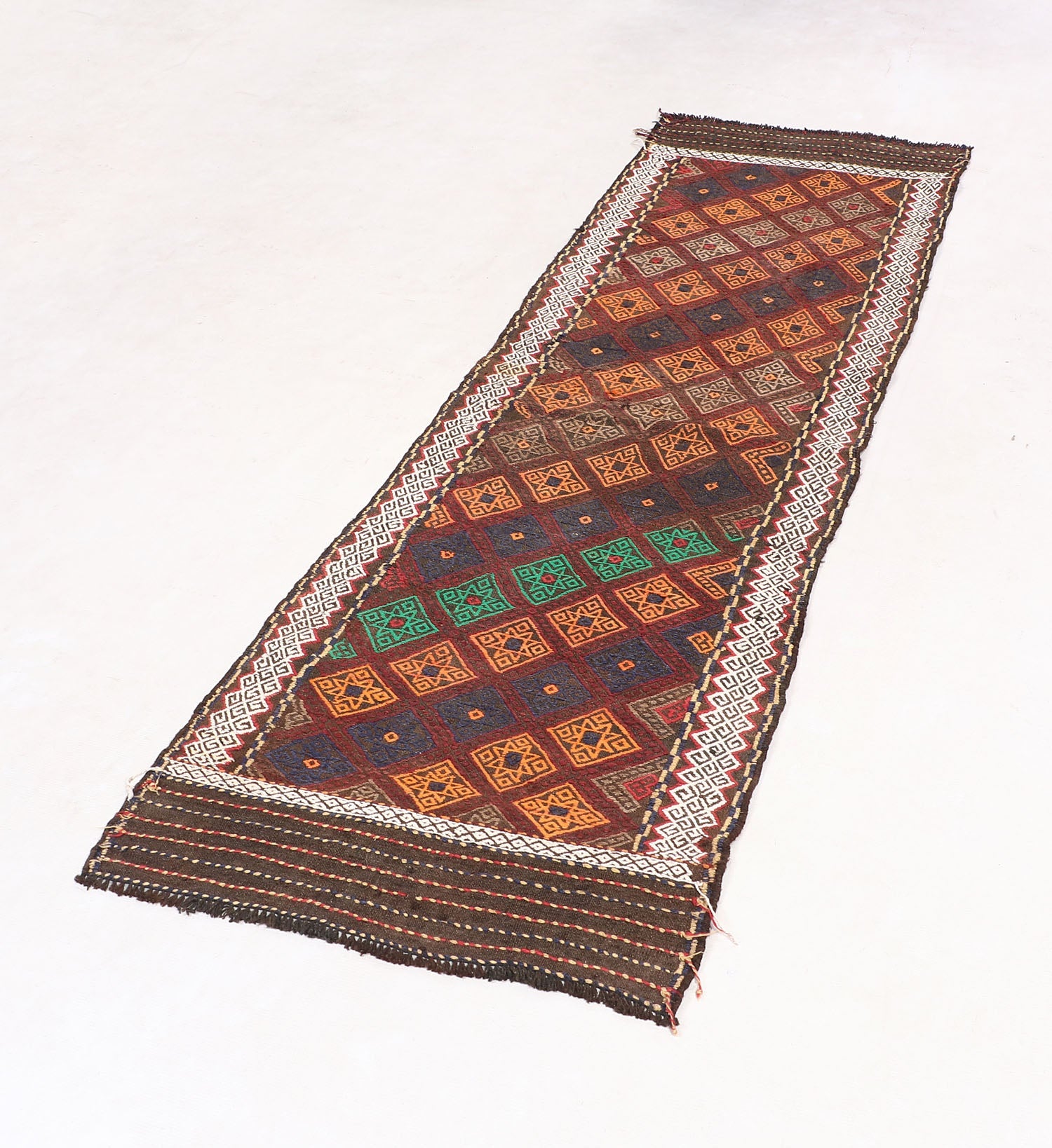 Multy Handmade Suzani Kilim Rug Runner