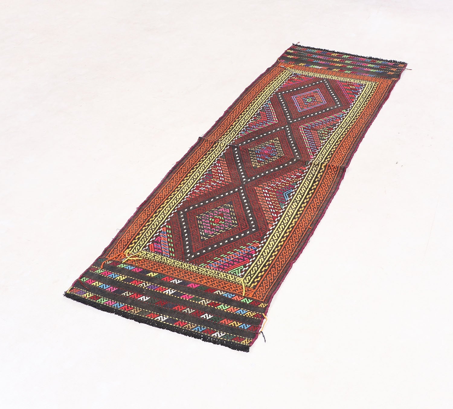 Multy Handmade Suzani Kilim Rug Runner