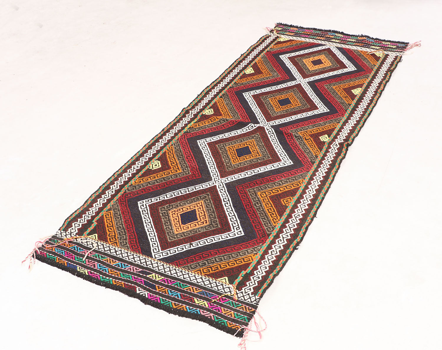 Multy Handmade Suzani Kilim Rug Runner