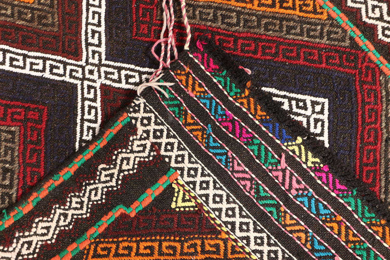 Multy Handmade Suzani Kilim Rug Runner