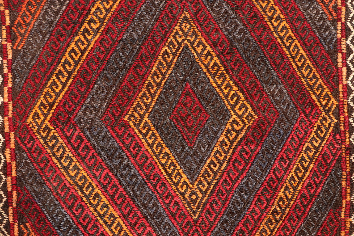 2' 6" X 7' 6" Multy Handmade Suzani Kilim Rug Runner