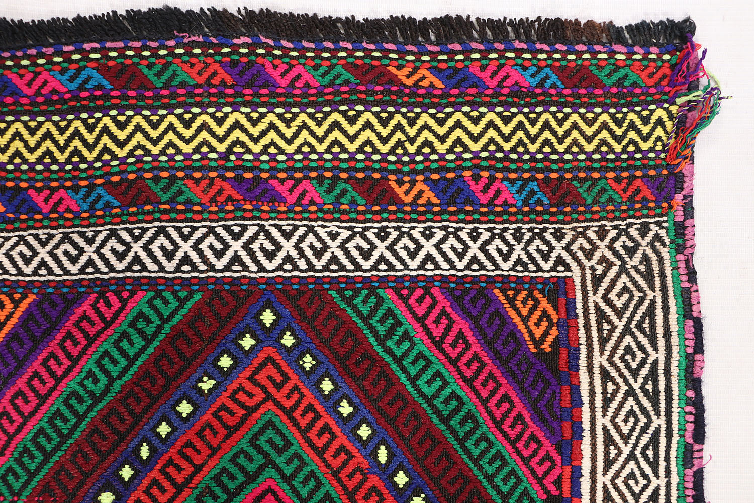 Multy Handmade Suzani Kilim Rug Runner