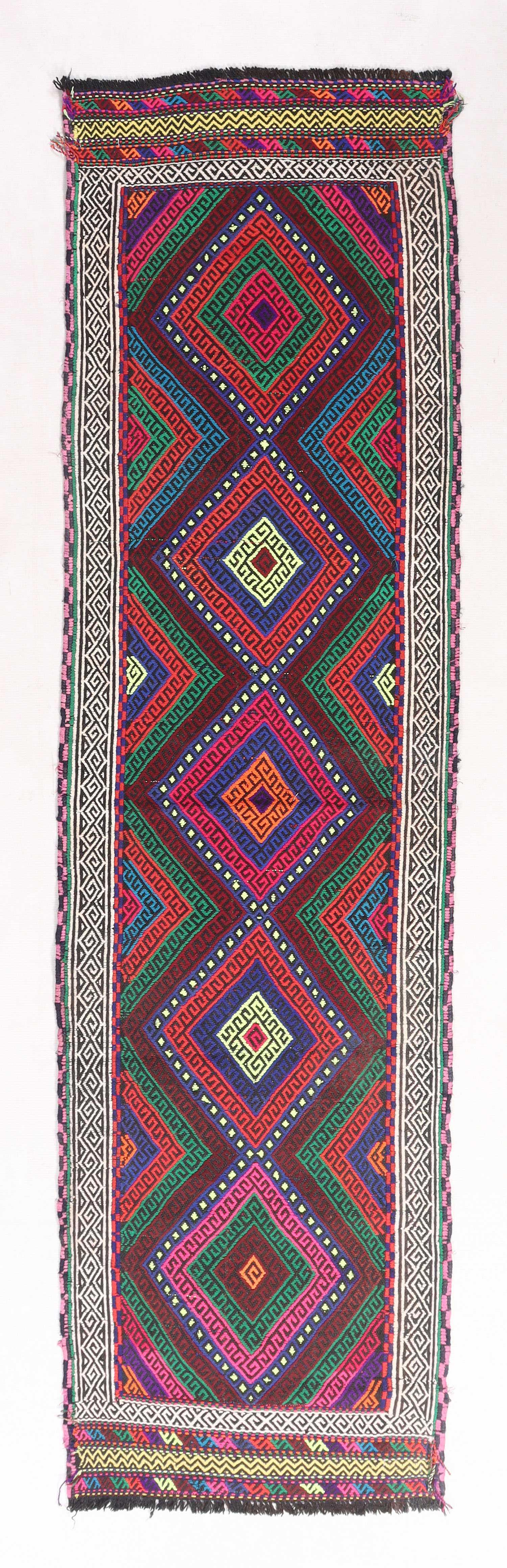 Multy Handmade Suzani Kilim Rug Runner