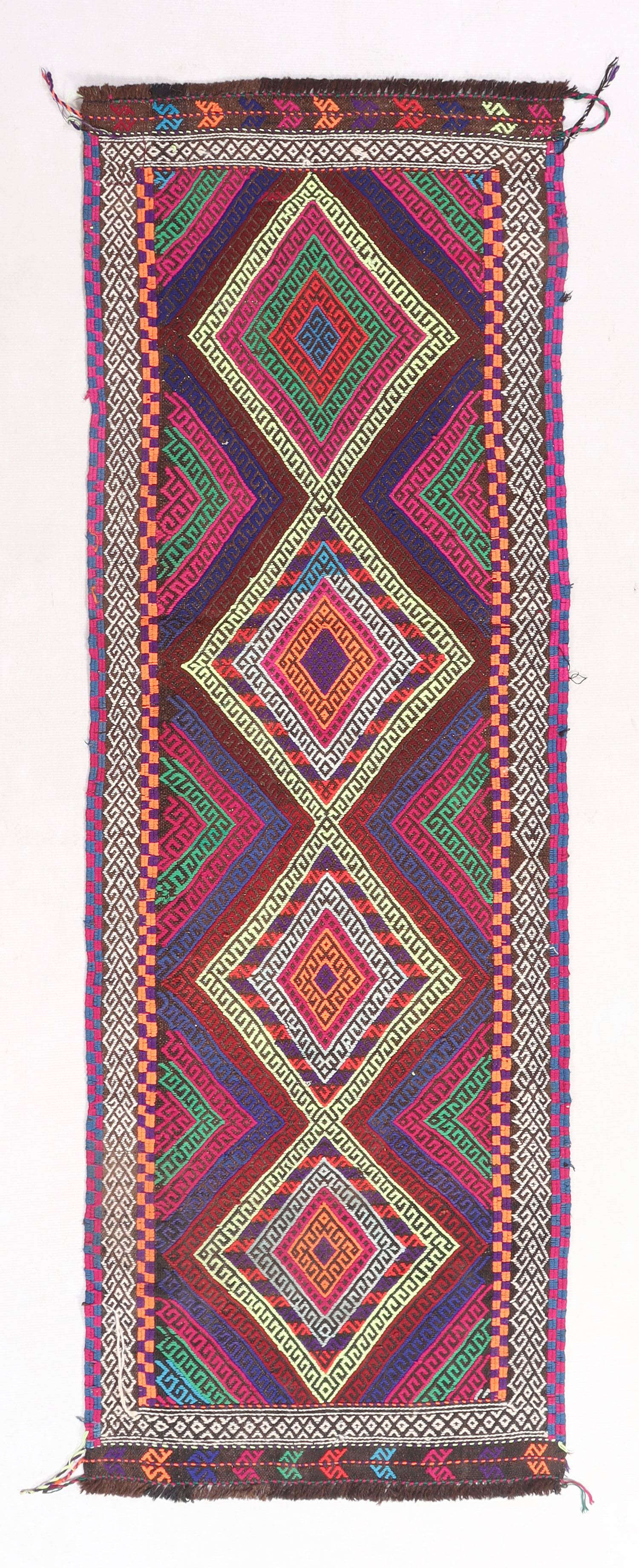 Multy Handmade Suzani Kilim Rug Runner