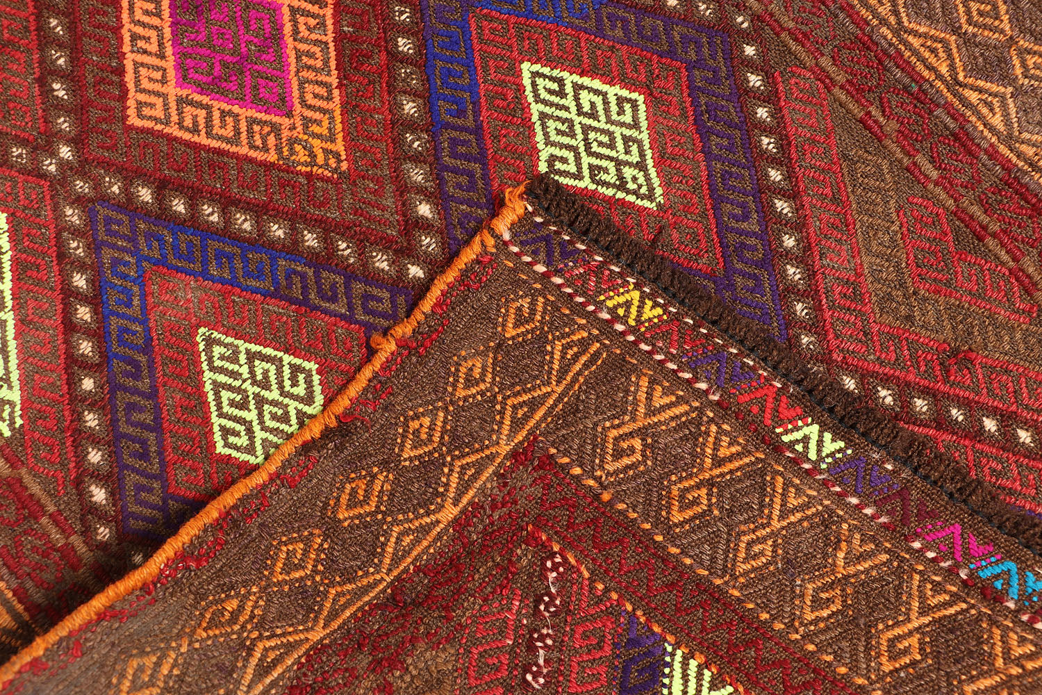 Multy Handmade Suzani Kilim Rug Runner