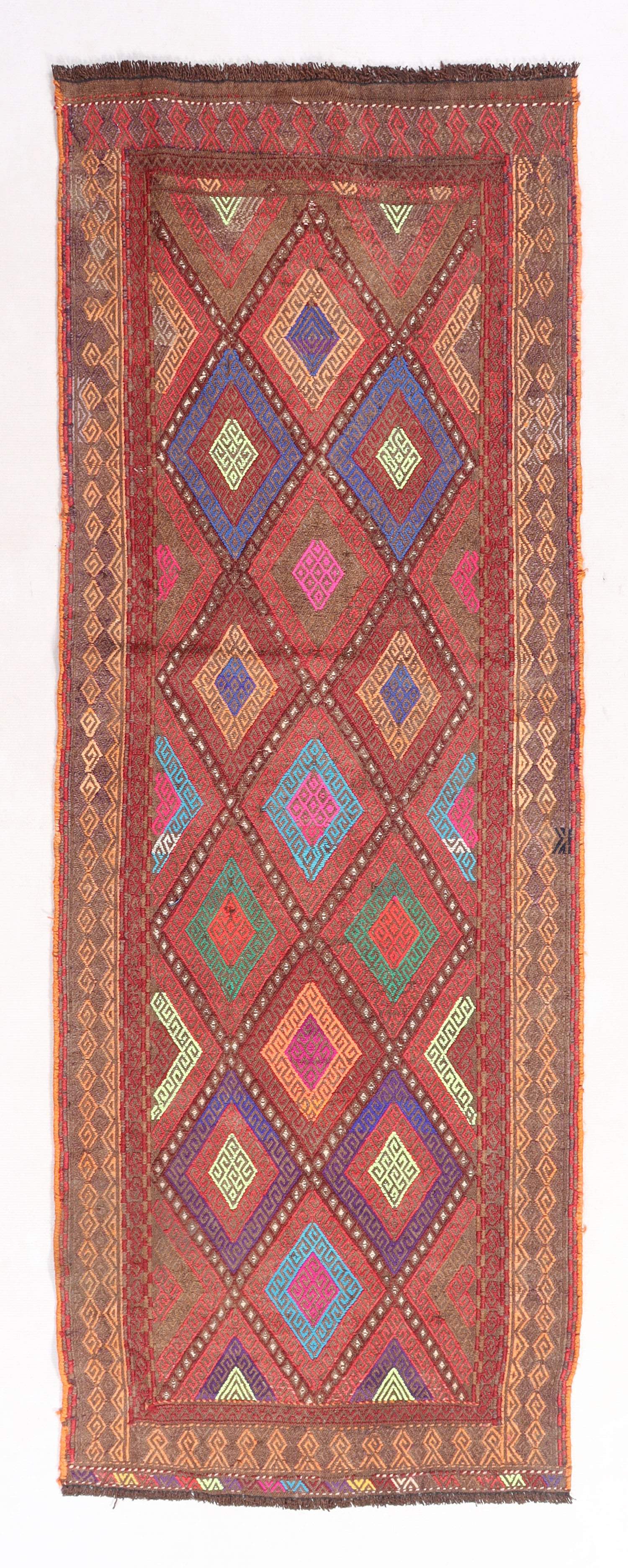 Multy Handmade Suzani Kilim Rug Runner