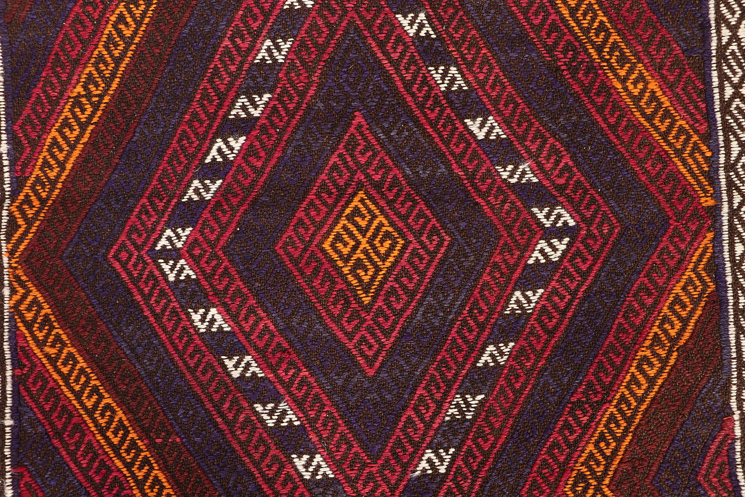 2' 6" X 7' 6" Multy Handmade Suzani Kilim Rug Runner