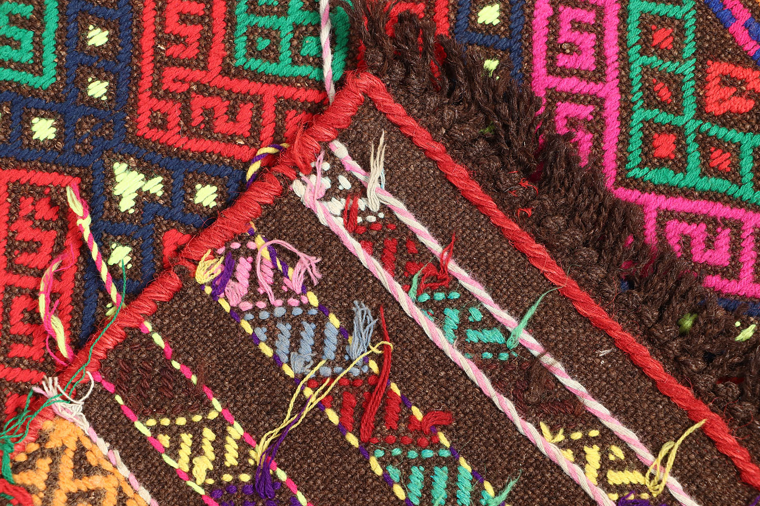 Multy Handmade Suzani Kilim Rug Runner