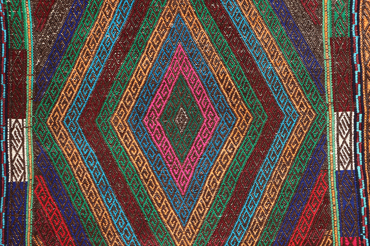 Multy Handmade Suzani Kilim Rug Runner