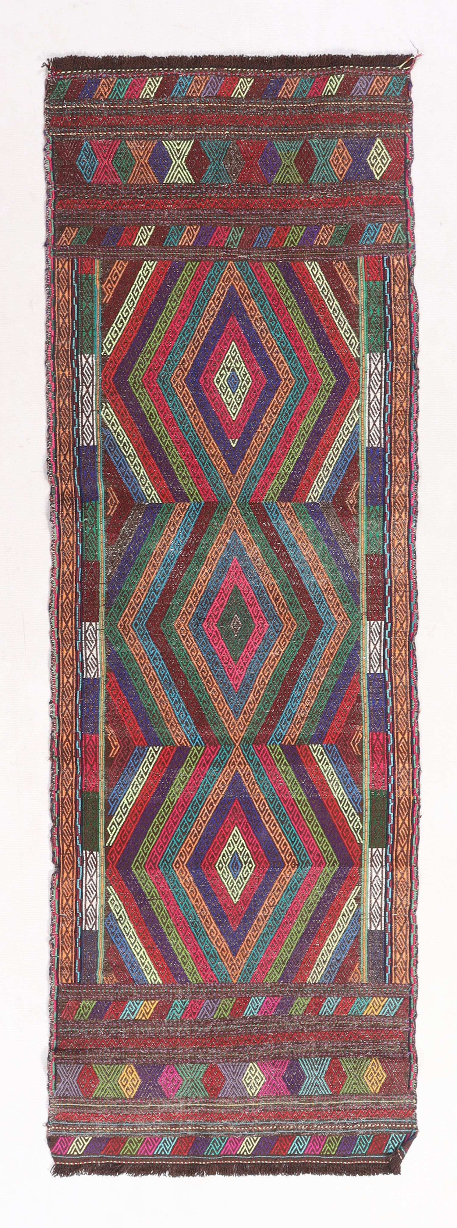 Multy Handmade Suzani Kilim Rug Runner