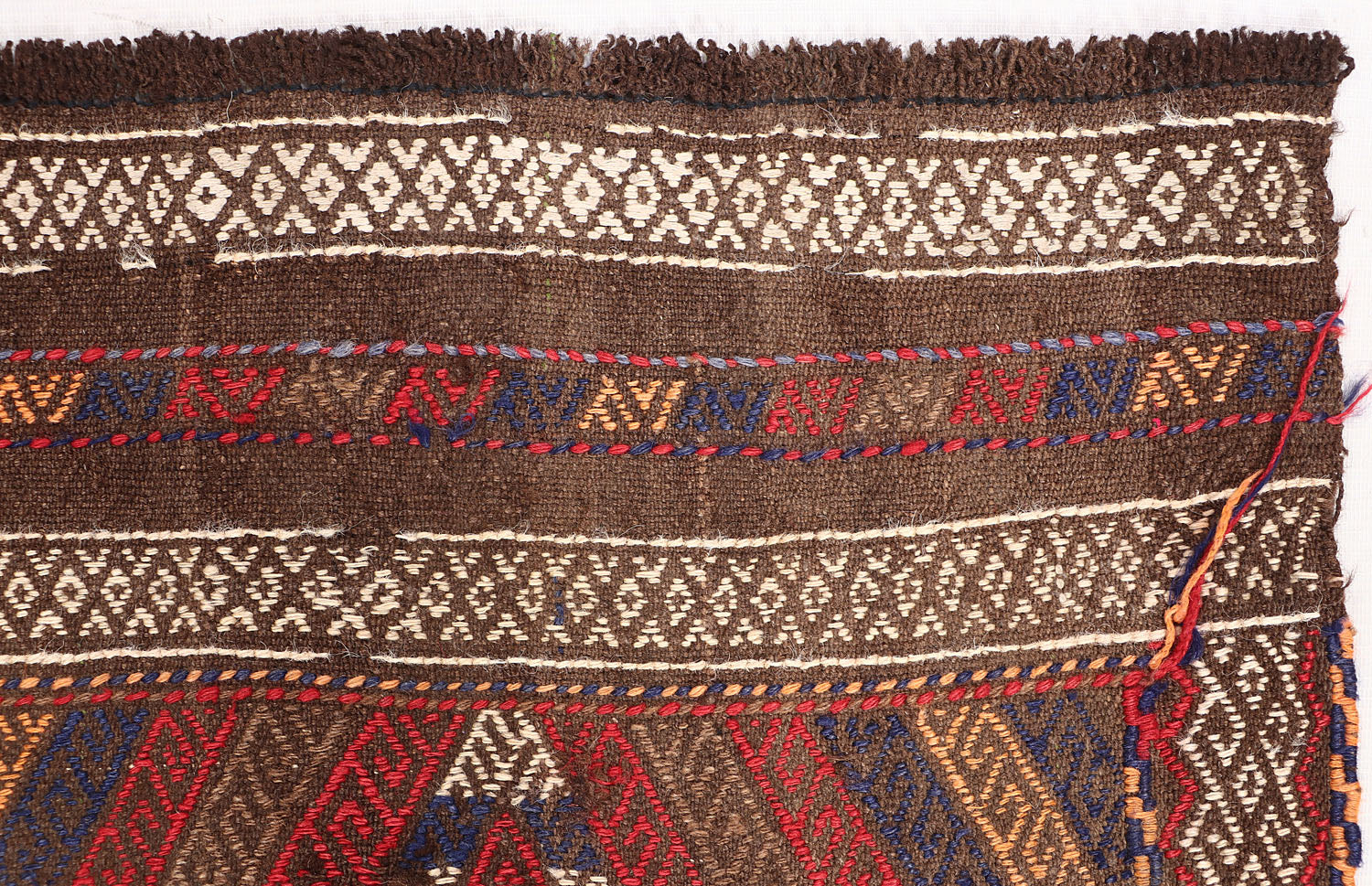 2' 6" x 6' Multy Handmade Suzani Kilim Rug Runner