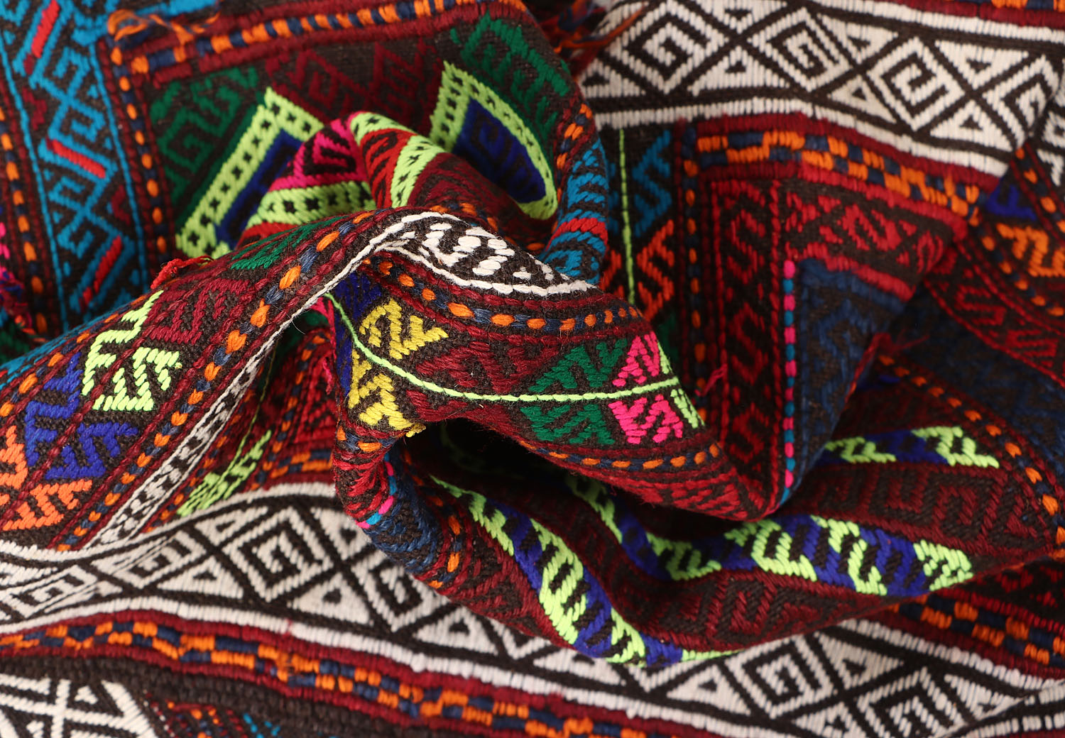 Multy Handmade Suzani Kilim Rug Runner