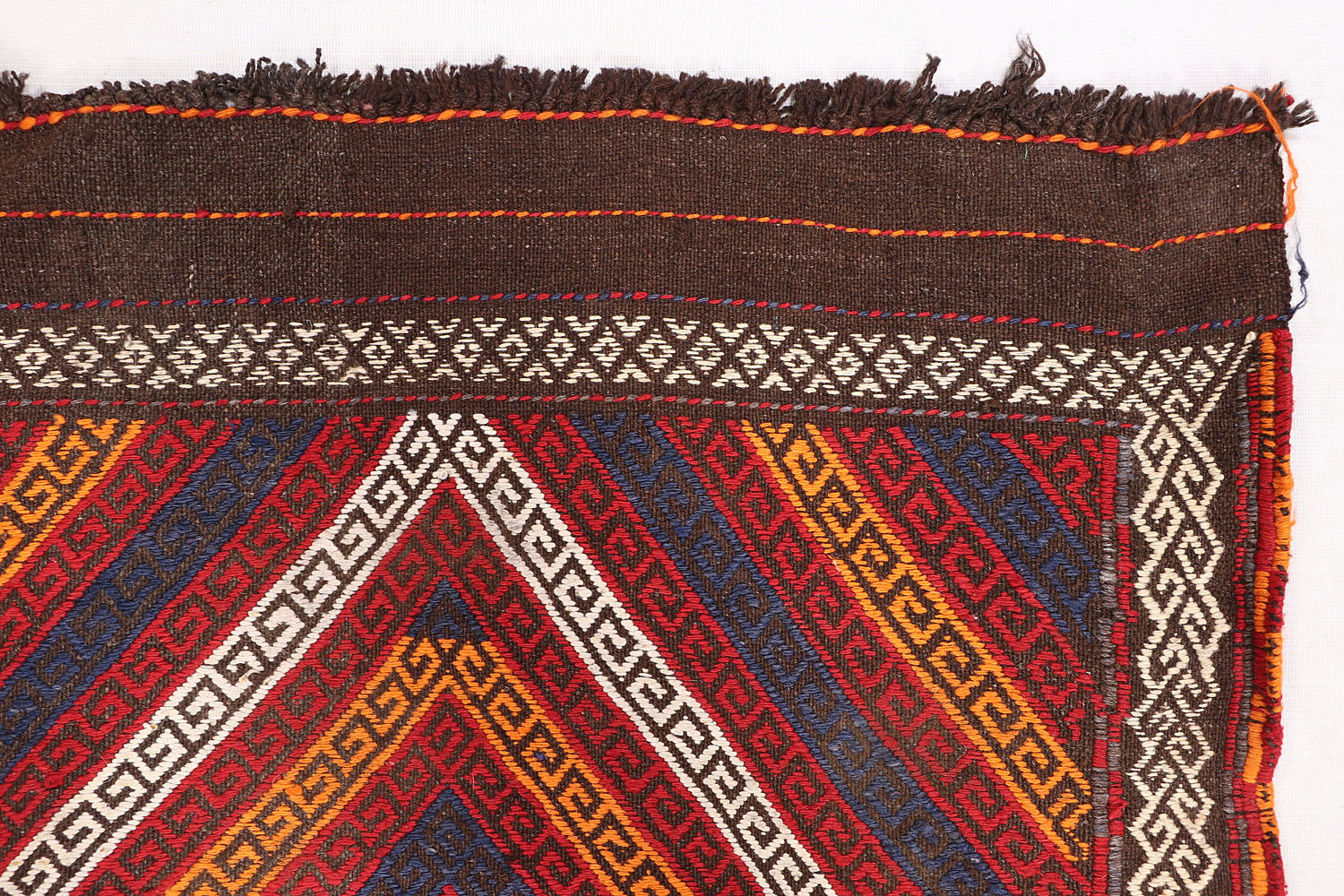 2' 6" X 7' 6" Multy Handmade Suzani Kilim Rug Runner