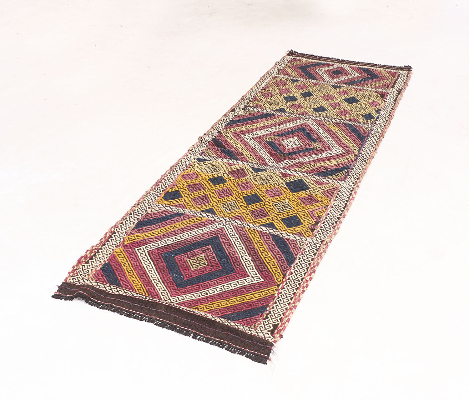 Multy Handmade Suzani Kilim Rug Runner