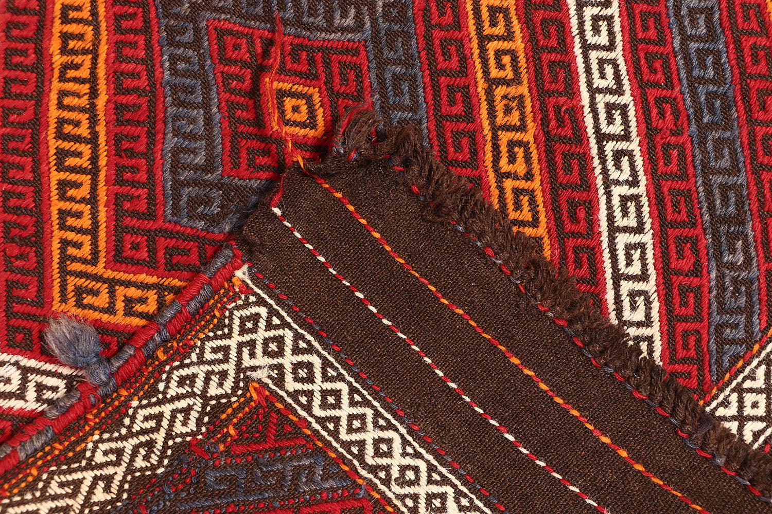 2' 6" X 7' 6" Multy Handmade Suzani Kilim Rug Runner