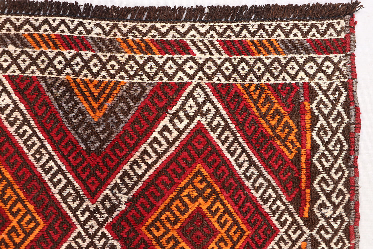 2' 6" X 7' 6" Multy Handmade Suzani Kilim Rug Runner