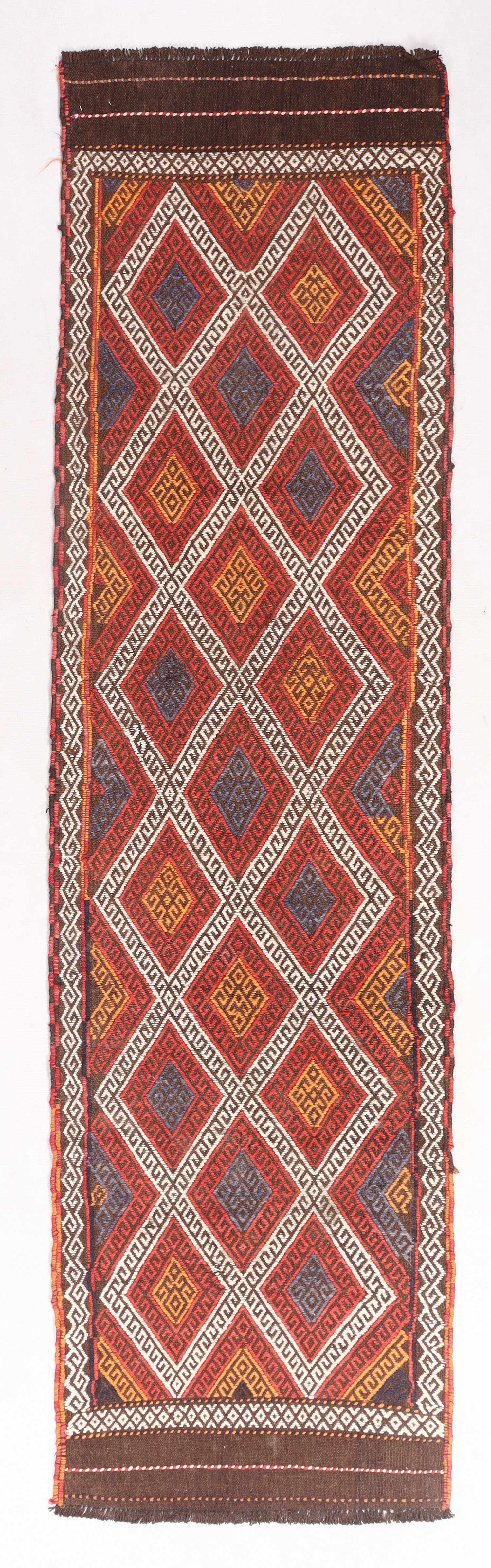 2' 6" x 8' Multy Handmade Suzani Kilim Rug Runner