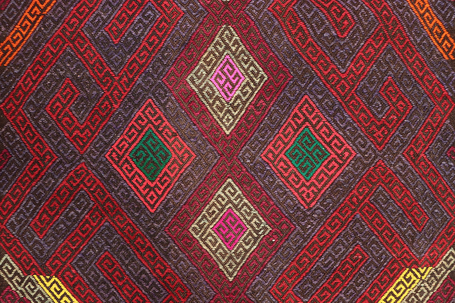 3' X 8' Multy Handmade Suzani Kilim Rug Runner