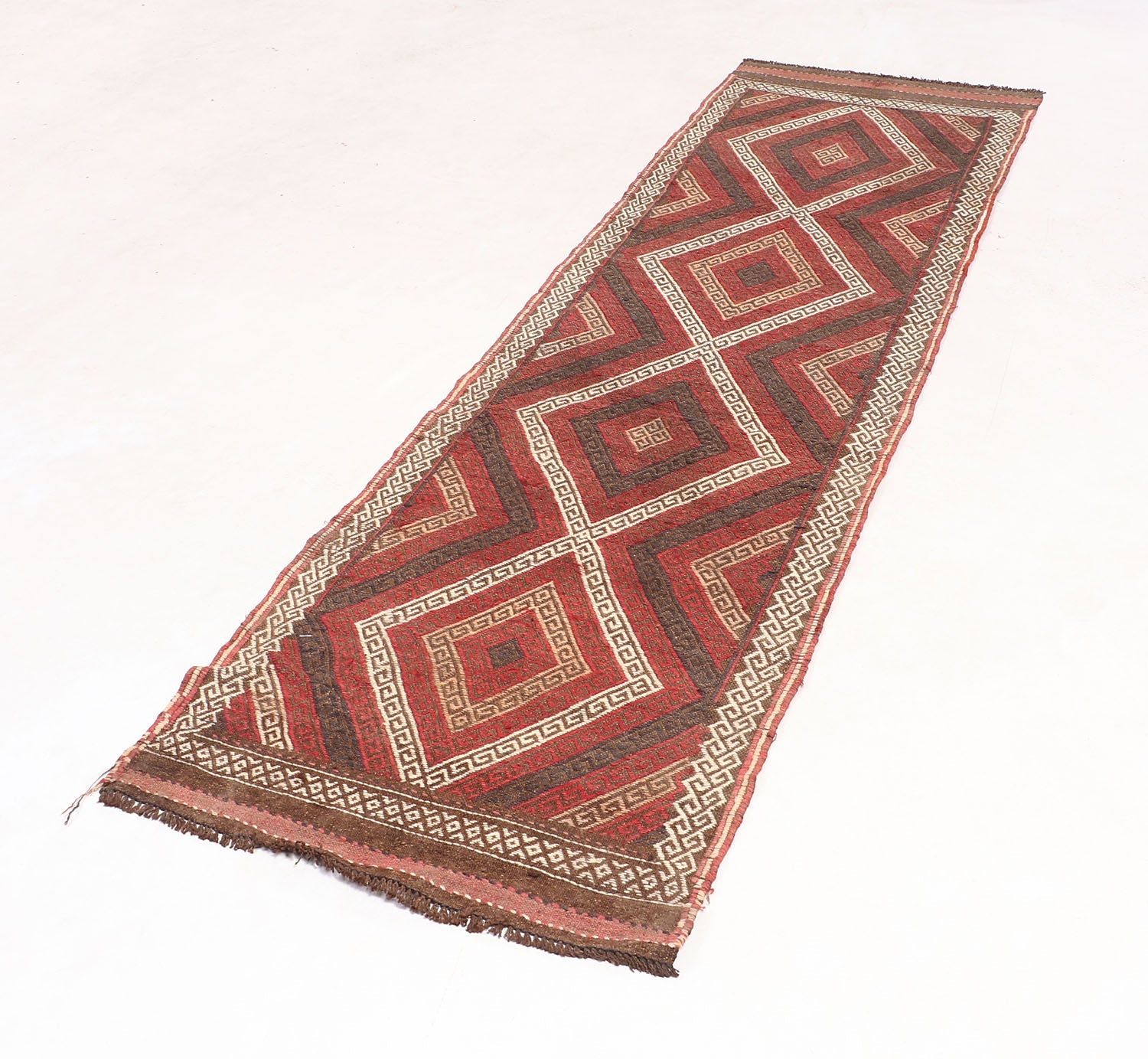 2' 6" x 8' Multy Handmade Suzani Kilim Rug Runner