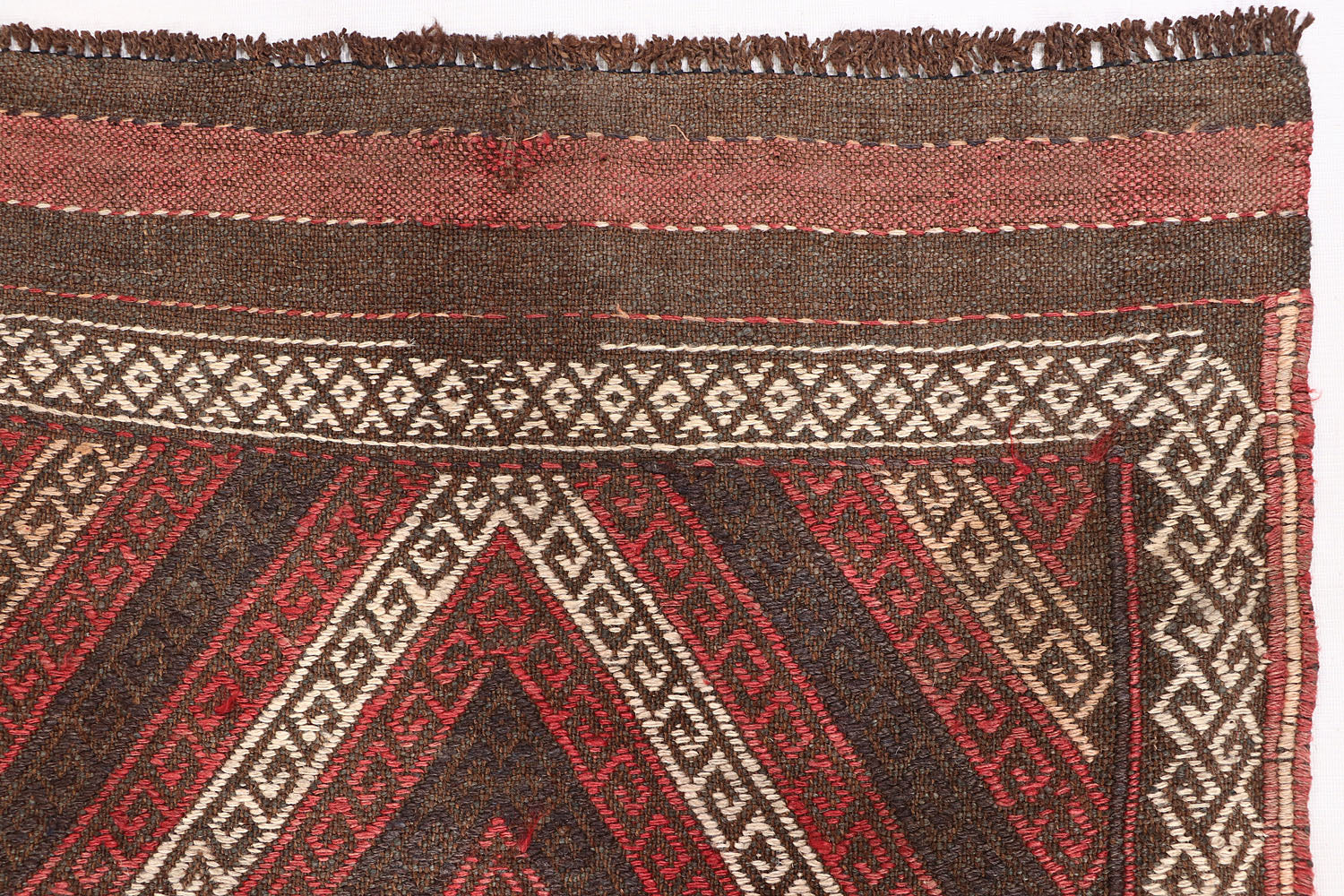 2' 6" x 8' Multy Handmade Suzani Kilim Rug Runner