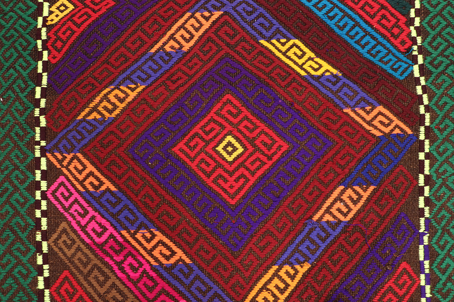 2' 6" x 10' Multy Handmade Suzani Kilim Rug Runner
