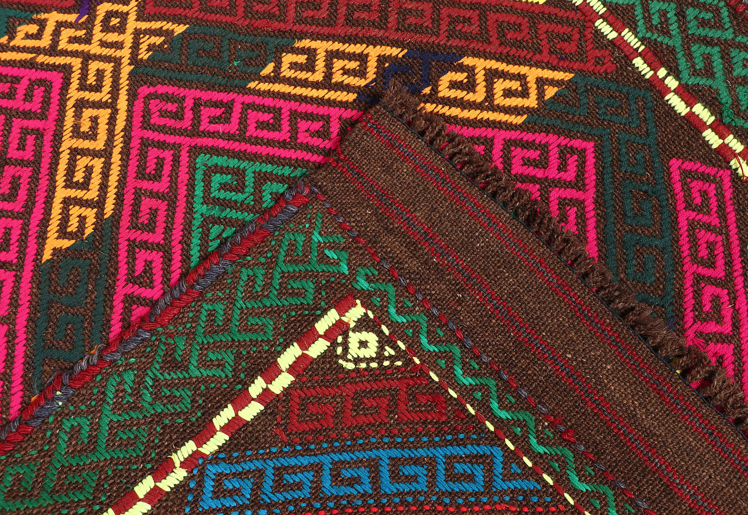 2' 6" x 10' Multy Handmade Suzani Kilim Rug Runner