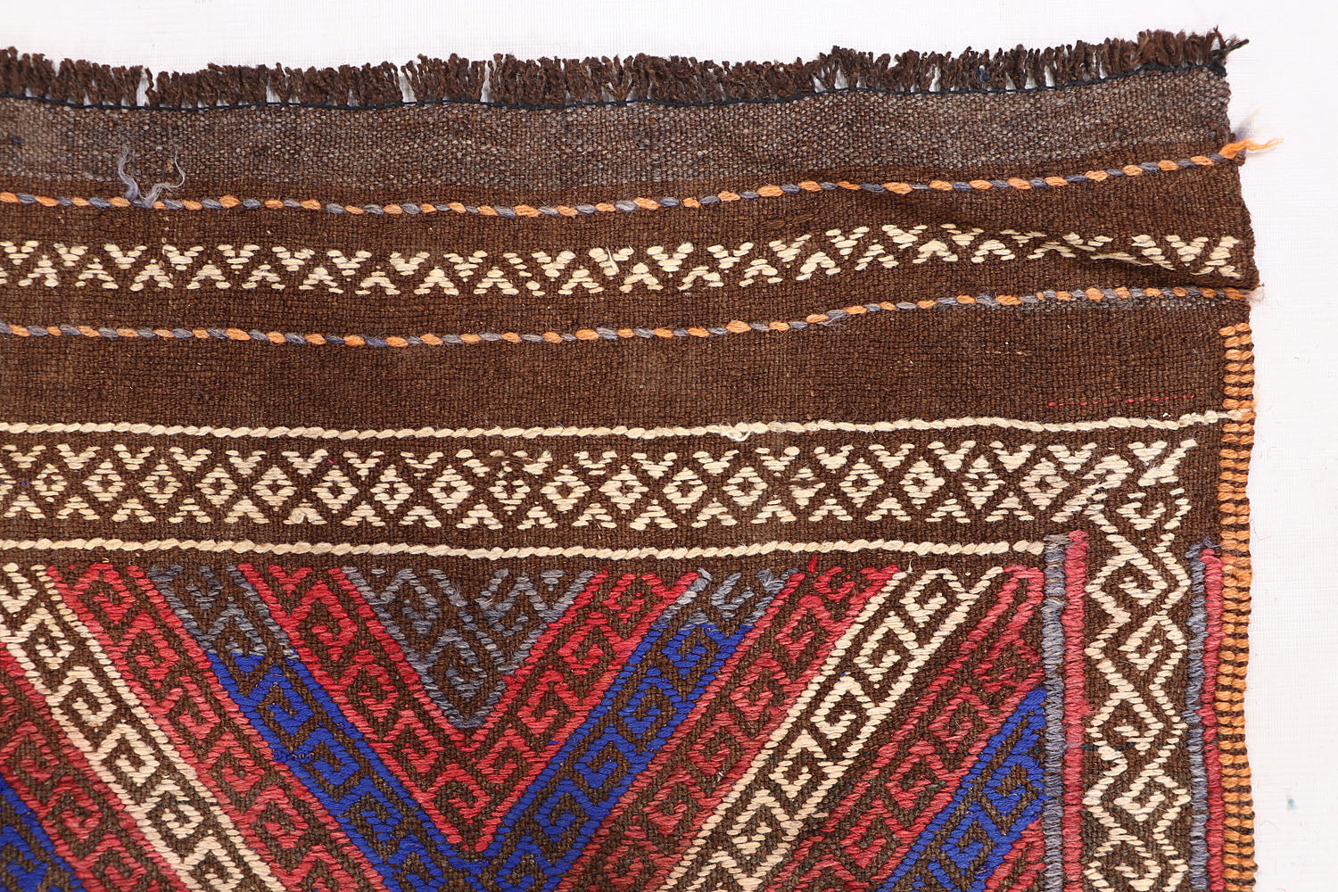 2' 6" X 9' Multy Handmade Suzani Kilim Rug Runner
