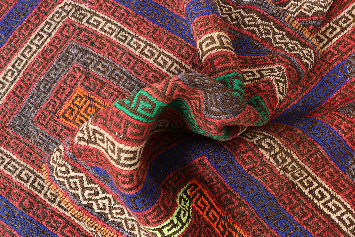 2' 6" X 9' Multy Handmade Suzani Kilim Rug Runner