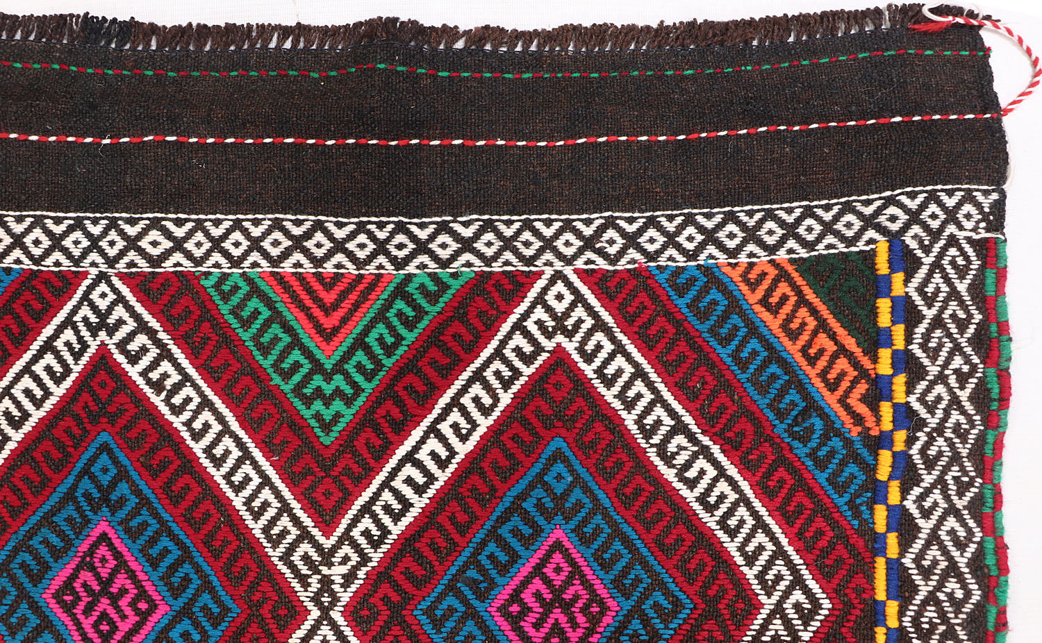 3' X 10' Multy Handmade Suzani Kilim Rug Runner