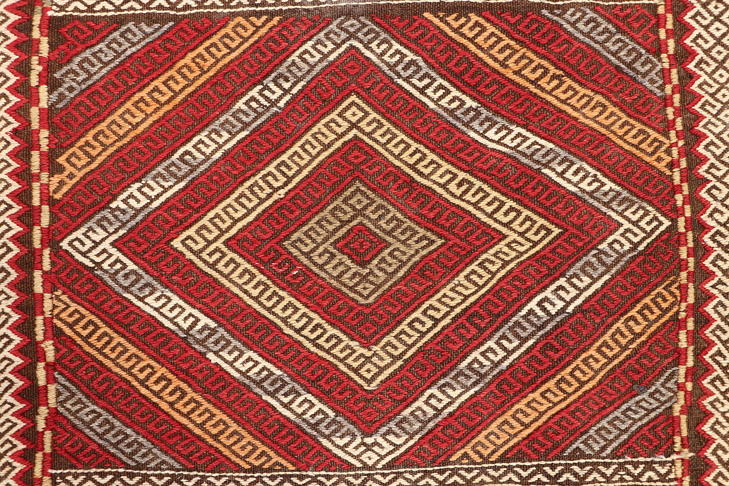 2' 6" X 9' Multy Handmade Suzani Kilim Rug Runner