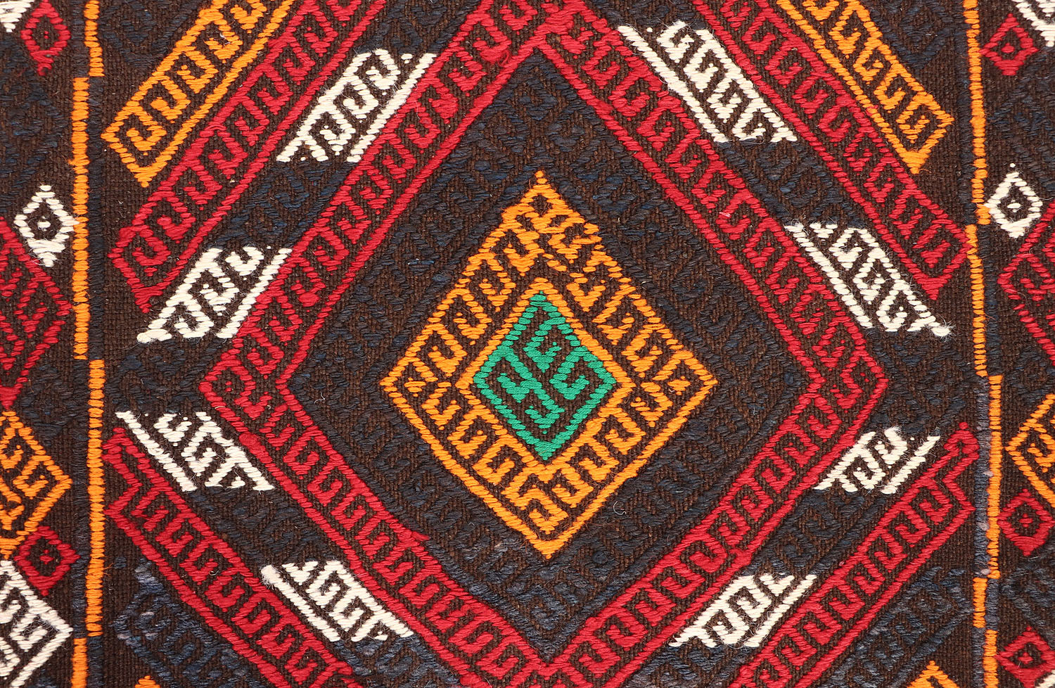 2' 6" X 9' Multy Handmade Suzani Kilim Rug Runner