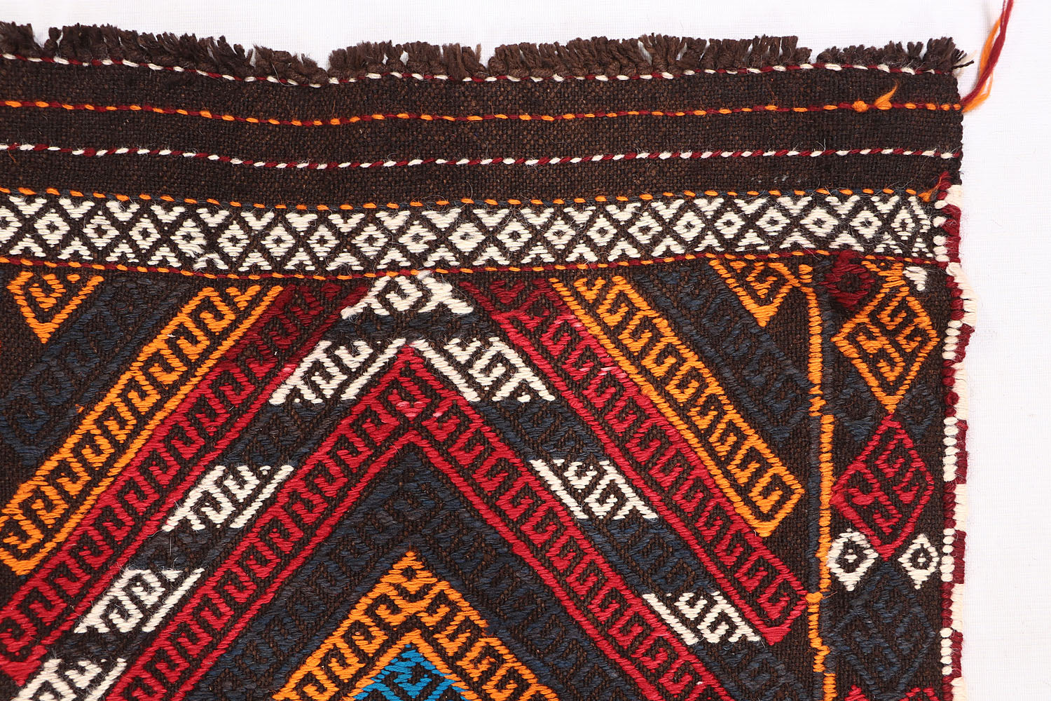 2' 6" X 9' Multy Handmade Suzani Kilim Rug Runner