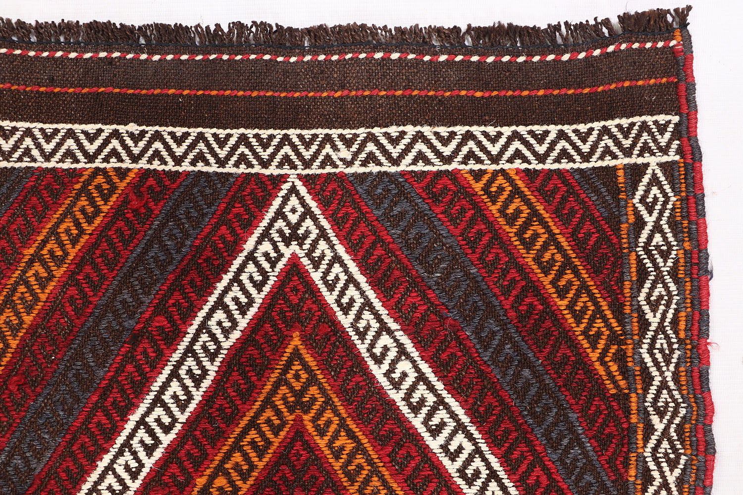 2' 6" X 9' Multy Handmade Suzani Kilim Rug Runner