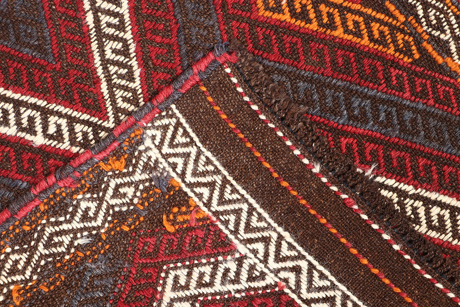 2' 6" X 9' Multy Handmade Suzani Kilim Rug Runner